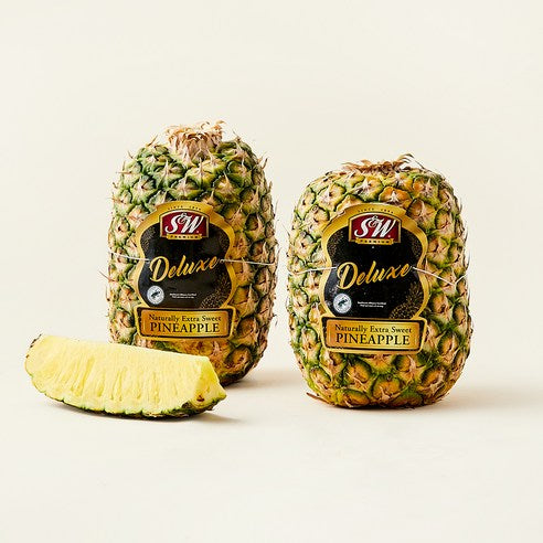 Keuraunreseu Direokseu Pineapple Jeombo 2 Whole , 3.5 kg, 1 Pack (크라운레스 디럭스 파인애플 점보 2통, 3.5kg, 1개)