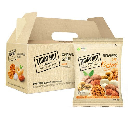 Tudeneot Neoteujum Yogurt Gyeon Set 600 g, 1 Set (투데이넛 너트한줌 요거트 견과세트 600g, 1세트)