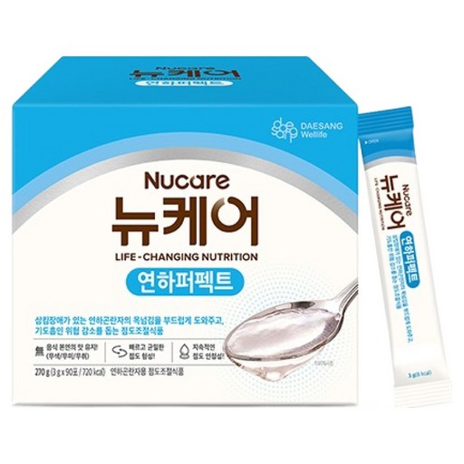 Nyu Care Tomi Perfect Samkim Sheets Ae Hwanjayong Jeomjeungjinsikpum , 270 g, 1 Pack (뉴 토미 삼킴 애 환자용 점증진식품)
