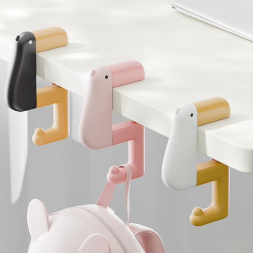 Ori Chaeksang Banggeol 3 Types , 1 Set , White , Pink , Black (오리 책상 방걸)