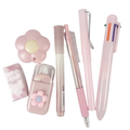 Sangsokbanjjak Hakyongpum 7 Types Set , Pink , 1 Set (상속반짝 학용품)
