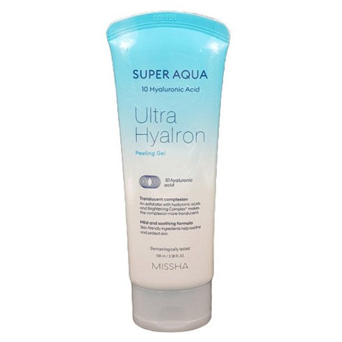 Missha Supeo Aqua Ultra Hialron Peeling Gel , 100 ml, 1 Pack (미샤 수퍼 아쿠아 울트라 히알론 필링젤, 100ml, 1개)