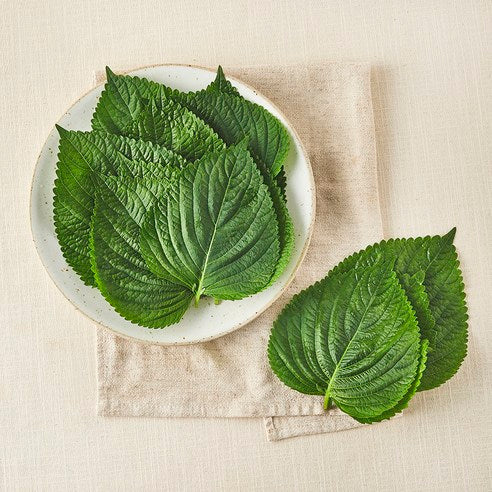 Eco-friendly Miryang Perilla Leaves , 30 g, 1 Pack (친환경 밀양 깻잎, 30g, 1팩)