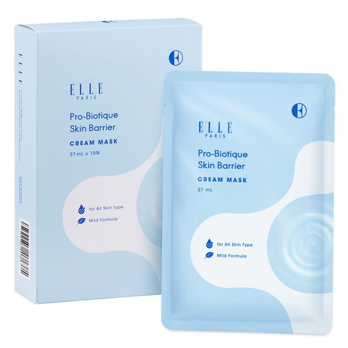 ELLE PARIS Peubaotikeu Ceramide Hwajalmeok Mask , 1 Pack , 10 Pack (ELLE PARIS 프로바이오티크 세라마이드 화잘먹 마스크, 1개, 10개입)
