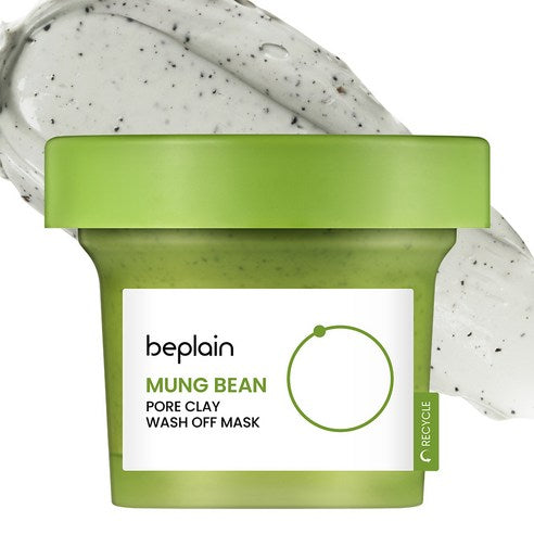 Vegan Byuti Beplain Nok Pore Keulre Wash Opeu Pack 120 ml, 1 Pack , 1 Pack ([비건뷰티] 비플레인 녹두 모공 클레이 워시오프 팩 120ml, 1개입, 1개)