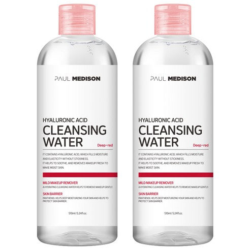 Polmediseun Hyaluronic Acid Cleansing Woteo , 510 ml, 2 Pack (폴메디슨 히알루론산 클렌징 워터, 510ml, 2개)