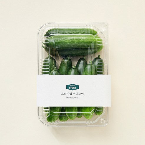 Mini Cucumber , 50 g, 10 Pack , 1 Pack (프리미엄 미니오이, 50g, 10개입, 1개)