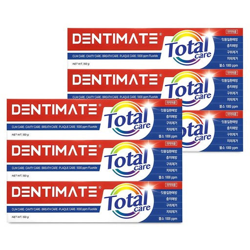Keurio Dentimeteu Nyu Total Care Chiyak , 150 g, 6 Pack (크리오 덴티메트 뉴 치약)