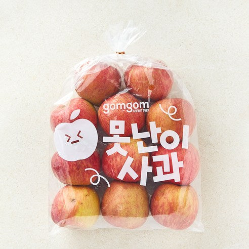Nonghyup Daily Apple , 1 kg(5~7 Pack ), 1 Pack (곰곰 맛있는 보조개 사과, 2.5kg(11~17입), 1봉)
