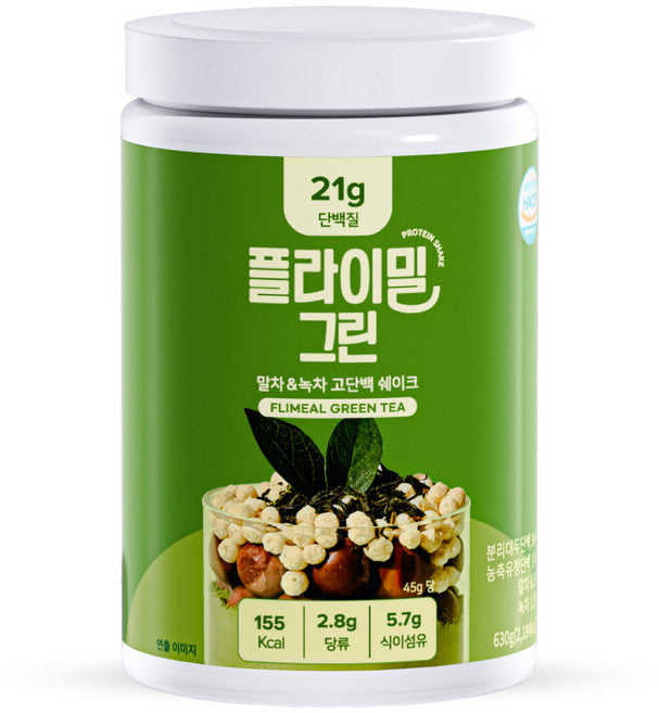 Peulramil Protein Swekeu Large Size Green Green Tea Flavor , 630 g, 1 Pack (플라이밀 단백질 쉐이크 대용량 그린 녹차맛, 630g, 1개)