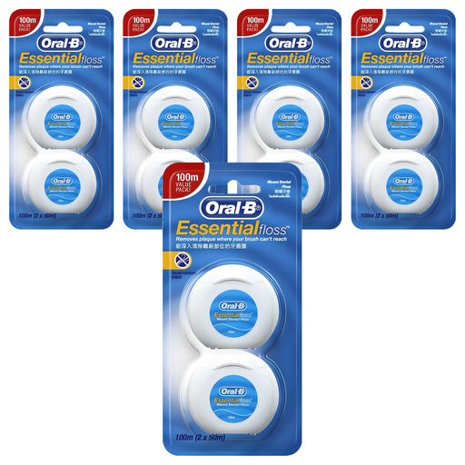 Oralbi Wax Chisil , 50 m, 2 Pack , 5 Pack (오랄비 치실)