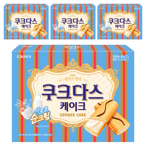 Couque Kekeu , 154 g, 4 Pack (케크)