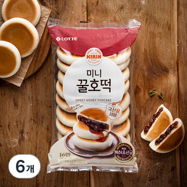 Girin Mini Honey Ho Rice Cake , 400 g, 1 Pack , 6 Pack (기린 호)