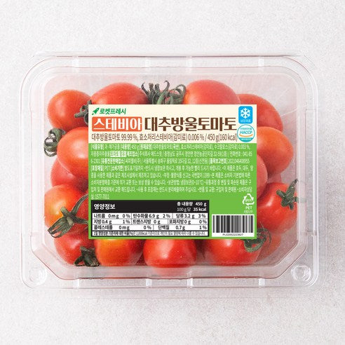 Seutebia Daechu Cherry Tomato , 450 g, 1 Pack (스테비아 대추방울토마토, 450g, 1팩)