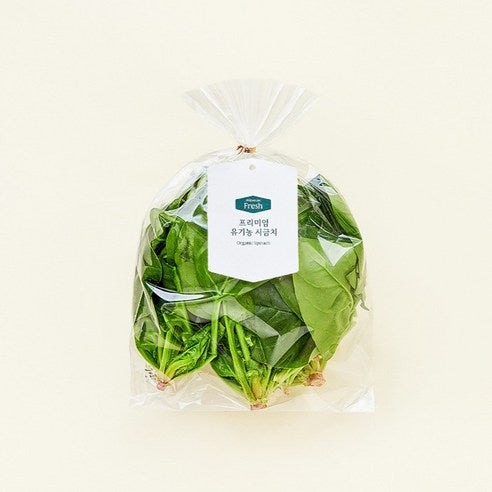 Organic Sigeumchi , 200 g, 1 Pack (프리미엄 유기농 시금치, 200g, 1개)