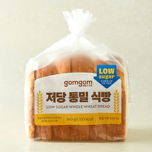 GuamPick Low-Sugar Whole Mil Sikppang , 360 g, 1 Pack (밀 식빵)