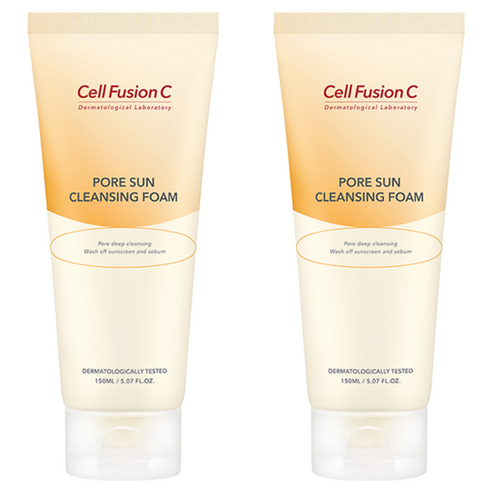 Selpyujeonssi Packets Eo Sseon Cleansing Foam , 150 ml, 2 Pack (셀퓨전씨 포어 썬 클렌징 폼, 150ml, 2개)