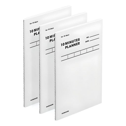 Moteumoteu Tenminit Peulraeneo 31 DAYS, White , 3 Pack (모트모트 텐미닛 플래너)