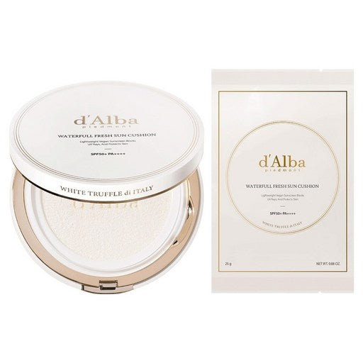 Dalba Woteopul Peureswi Seonkusyeon + Ripil Set SPF 50+ PA++++, 25 g, 1 Pack (달바 워터풀 프레쉬 선쿠션 리필)