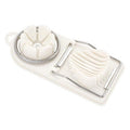 Monakoolribeu Dyueol Seul Rice Geukeoteo , White , 1 Pack (모나코올리브 듀얼 슬라이스 에그커터, 화이트, 1개)