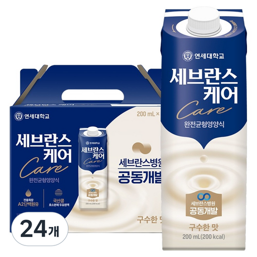 Set Beuranseu Care Wanjeongyunhyeong Nutrition Sik Gusu Flavor , 200 ml, 24 Pack (브란스 완전균형 식 구수)