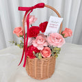 Haepibeulsseom Kasyeon Binukkot Kkot Baguni Eobeonal Seuseungnal , 1 Pack , Koral Red (해피블썸 카션 비누꽃 꽃 바구니 어버날 스승날 코랄)