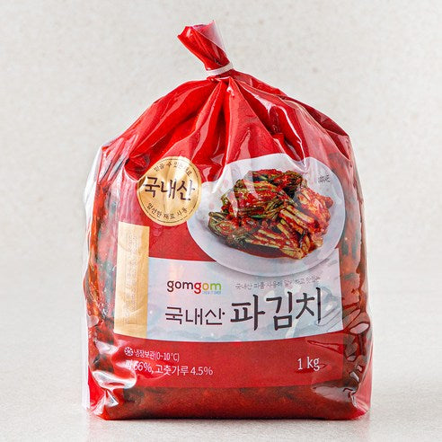 Gomgom Domestic Pa Kimchi , 1 kg, 1 Pack (곰곰 국내산 파김치, 1kg, 1개)