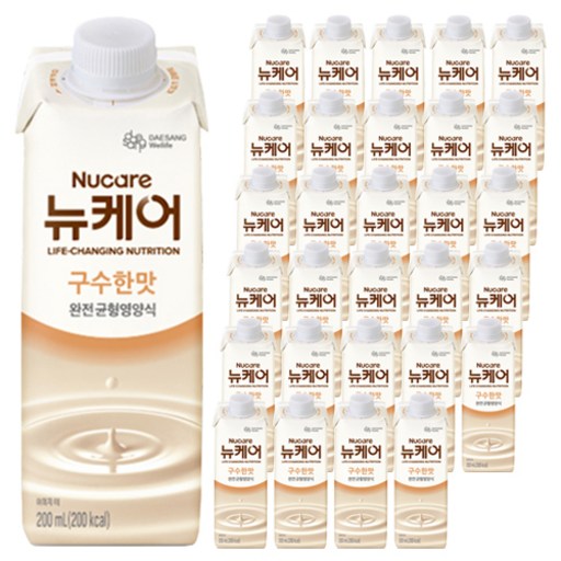 Nyu Care Wanjeon Gyunhyeong Nutrition Sik Gusu Flavor , 200 ml, 48 Pack (뉴 완전 균형 식 구수)