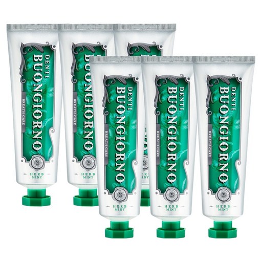 Dentibonjoreuno Guchwi Chiyak , 100 g, 1 Pack , 6 Pack (덴티본조르노 구취 치약)