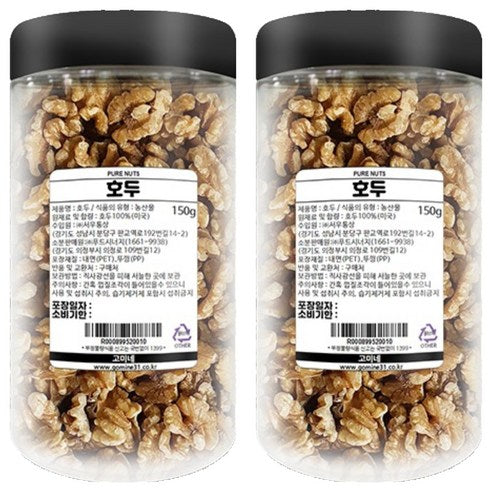 Gomi Ho , 150 g, 2 Pack (고미네 호두, 150g, 2개)