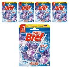 Beurepeu Pawoaektibeu Byeongi Set Jeongje Lavender Scent , 50 g, 5 Pack (브레프 파워액티브 변기세정제 라벤더향, 50g, 5개)
