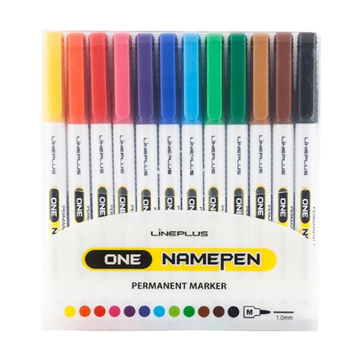 Rainpeulreoseu Won Impen Set , Honhapsaeksang , 12 Pack (라인플러스 원 임펜 혼합색상)