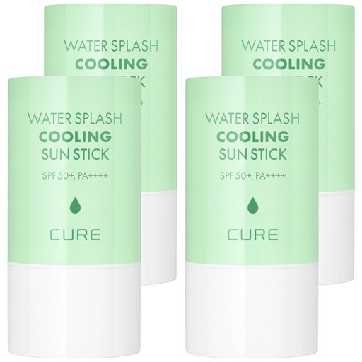 Gimjeongmunal Kyueo Woteo Seupeulraeswi Kulring Seon Stick SPF 50+ PA++++, 23 g, 4 Pack (김정문알 큐어 워터 스플래쉬 쿨링 선)