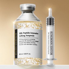 Homsyoping Sangpum Composition Diteo Noksil Lifting Silkeu Peptadeu Ampoule Large Size , 1 Pack , 60 ml (홈쇼핑 상품 성분에디터 녹는실 리프팅 실크 펩타이드 앰플 대용량, 1개, 60ml)