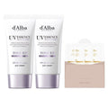 Dalba Woteopul Toneop Sunscreen Peopeul SPF 50+ PA++++ 50 ml x 2 p + Serum Keulrenjeo 3 ml x 3 p Set , 2 Pack (달바 워터풀 톤업 퍼플 클렌저)