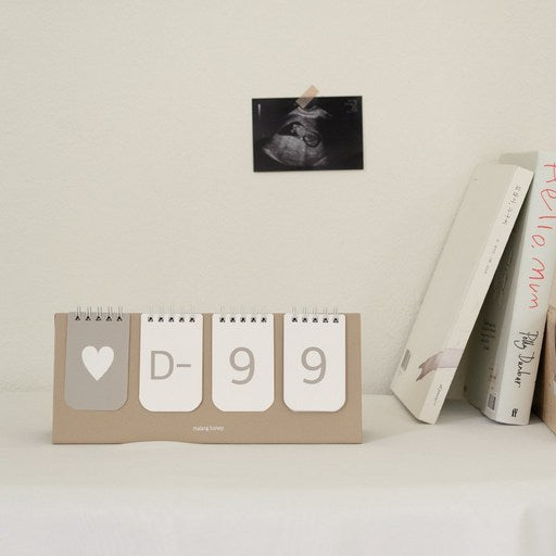 Soft Hani Yeong Infant Didedalryeok 4 Kan Raundeuhyeong , Milkeubeji , 1 Pack (하니 영 디데달력 칸 라운드형 밀크베지)