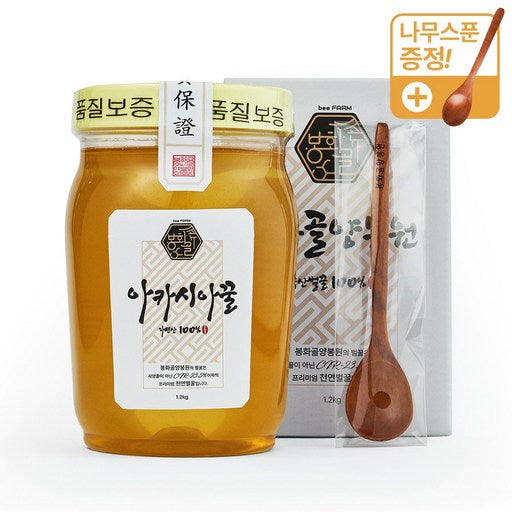 Bag Hwagolyang Bag Won Akasia Honey 100% Jayeonsan , 1 Pack , 1.2 kg (화골양 원 아카시아 자연산)