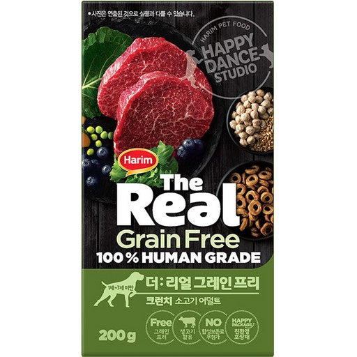 Harimpetpudeu Eodeolteu Gangaji Deorieol Geureinpeuri Keureonchi Geonsiksaryo , So , 200 g, 1 Pack (하림펫푸드 어덜트 강아지 더리얼 그레인프리 크런치 건식사료 소)