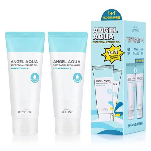 Vegan Rapeu Biyondeu En Gel Aqua Soft Peeling Gel 1 + 1, 100 ml, 2 Pack ([비건라이프] 비욘드 엔젤 아쿠아 소프트 필링젤 1 + 1, 100ml, 2개)