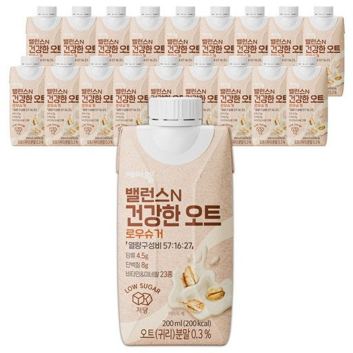 Care Wel Baelreonseu N Geongang Oteu Usyugeo , 18 Pack , 200 ml (웰 밸런스 건강 오트 우슈거)