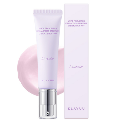 Keulrabyu White Peol Set Syeon ID Eol Aekteuriseu Baekseuteji Cream 30 ml, 02 Lavender , 1 Pack (클라뷰 화이트 펄세이션 아이디얼 액트리스 백스테이지 크림 30ml, 02 라벤더, 1개)