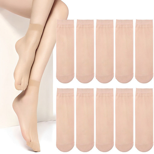 Bal Yeoseongyong Bejik Balmok Seutaking 10 Kyeolre Set (발 여성용 베직 발목 스타킹 켤레)