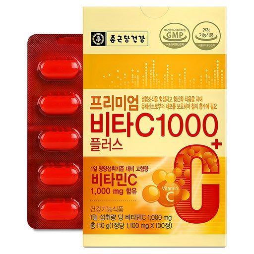 Chong Kun Dang Bita C 1000 Peulreoseu , 100 Jeong , 1 Pack (비타 플러스 정)