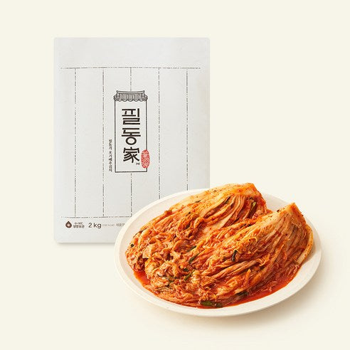 CJ CheilJedang Seoulsik Pildong Packets Gi Pear Chu Kimchi , 2 kg, 1 Pack (CJ제일제당 서울식 필동가 포기 배추김치, 2kg, 1개)