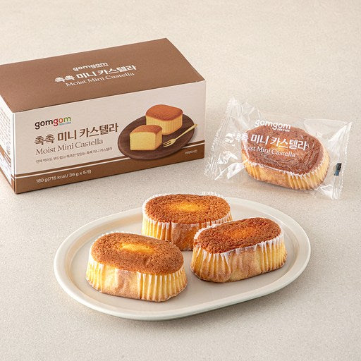 GuamPick Chokchok Mini Kaseutelra , 36 g, 5 Pack (촉촉 카스텔라)
