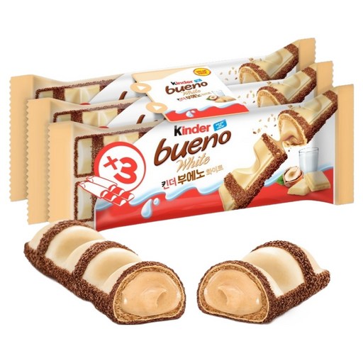 Kindeo Buno White T 2 2 p, 39 g, 3 Pack (킨더 부노)