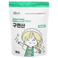 A & Eoseu Guyeonsan , 1 kg, 1 Pack (아이앤어스 프리미엄 구연산, 1kg, 1개)
