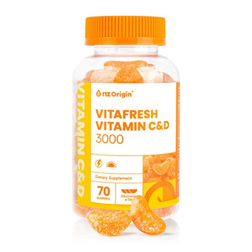 Enjetorijin Bitapeureswi Vitamin C & D 3000 Kkumi , 70 Jeong , 1 Pack (엔젯오리진 비타프레쉬 꾸미 정)