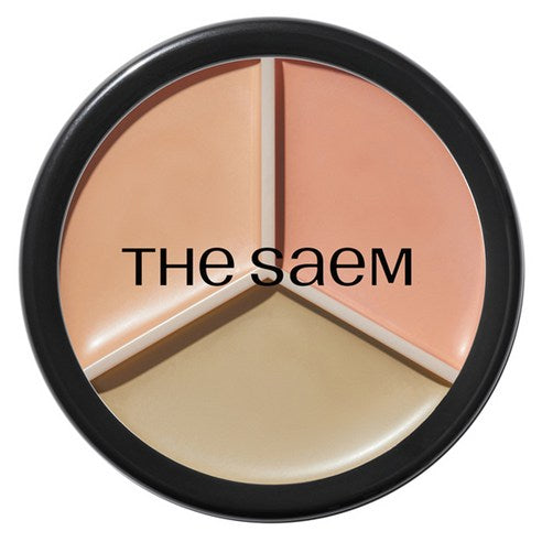 Deosaem Keobeo Peopeksyeon Teuripeul Pat Concealer 13.5 g, 1 Pack , 01 Korekteubeji (더샘 커버 퍼펙션 트리플 팟 컨실러 13.5g, 1개, 01코렉트베이지)