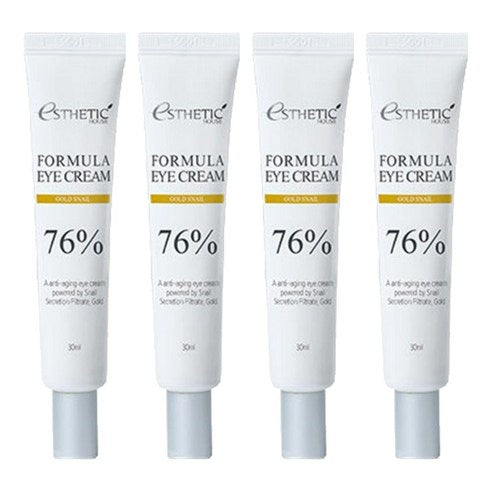 Seutetikhauseu Packets Myulreo Gold Snail 76% A Cream , 4 Pack , 30 ml (에스테틱하우스 포뮬러 골드스네일 76% 아이크림, 4개, 30ml)